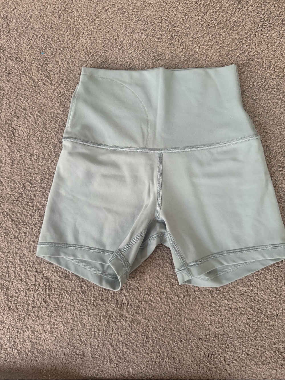 lululemon athletica High-Rise Sage Green Athletic Shorts size 2 rare
